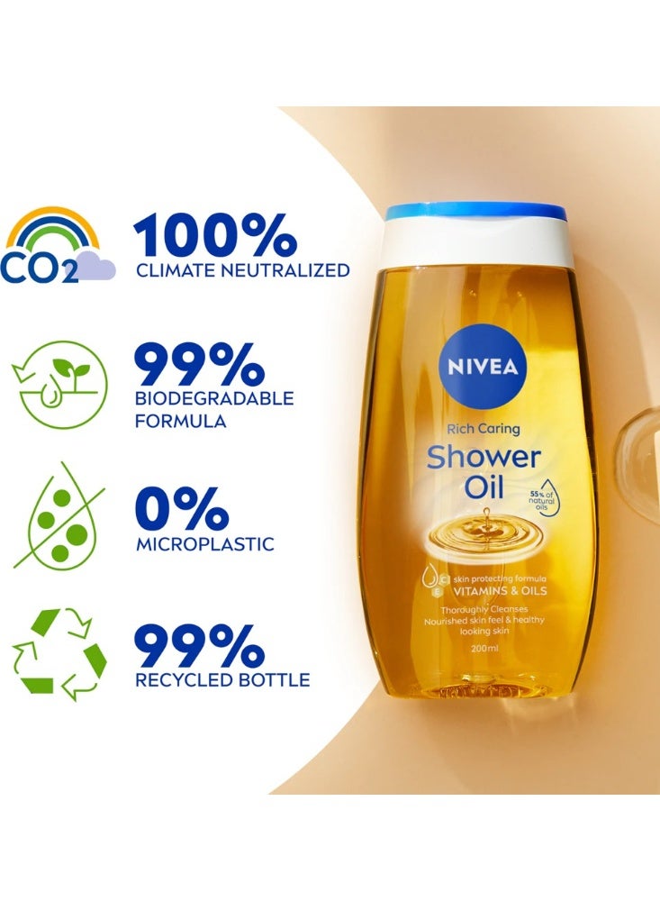 Nivea Rich Care Shower Oil 250 ml - Image 2